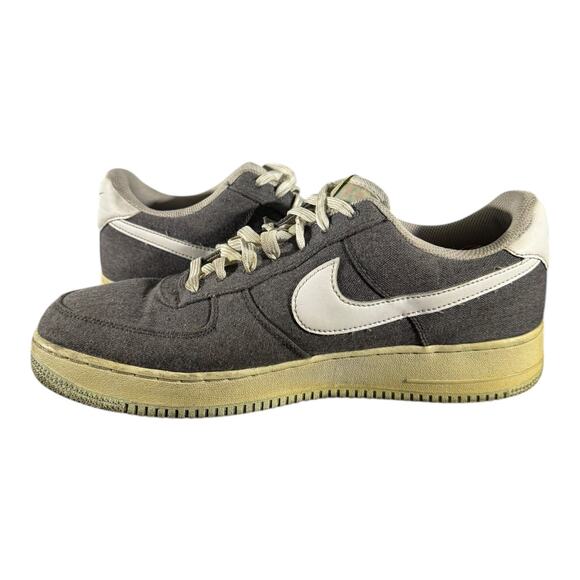 Nike Air Force 1 Low Recycled Canvas Men’s Size 11.5 Iron Grey CN0866-002 - Picture 6 of 8